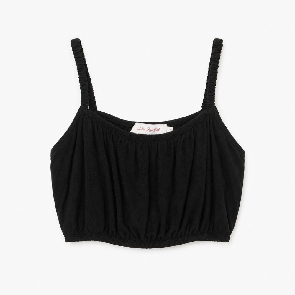 Lisa-says-gah Small Women's Black Crop-top